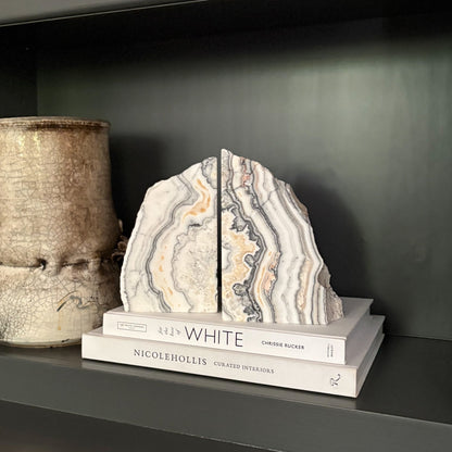 cave calcite bookends