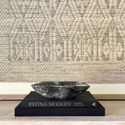 black and white onyx accent bowl