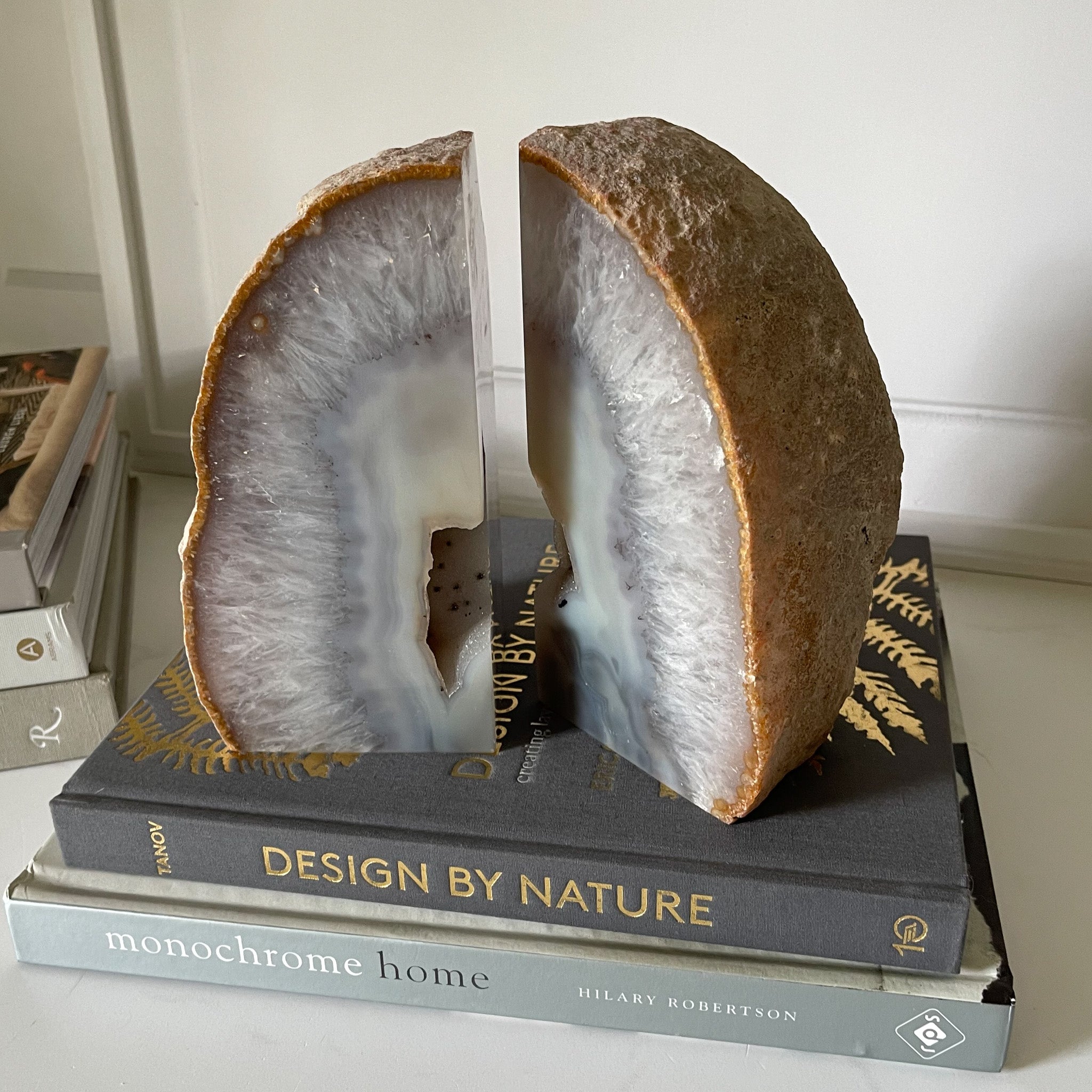 Agate Druzy Bookends, Natural Home Accents, Home Accents OKC