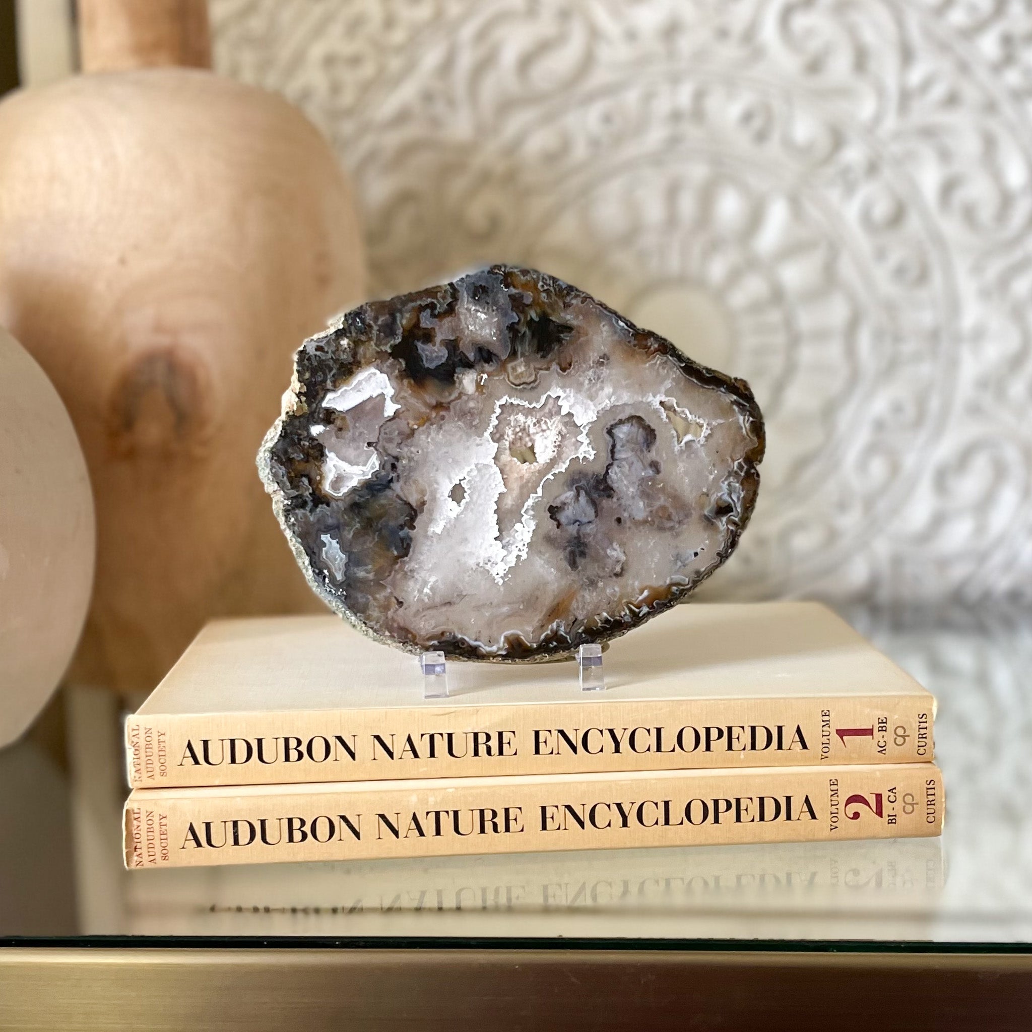 Agate Druzy Slice on Stand, Agate Home Decorating Ideas