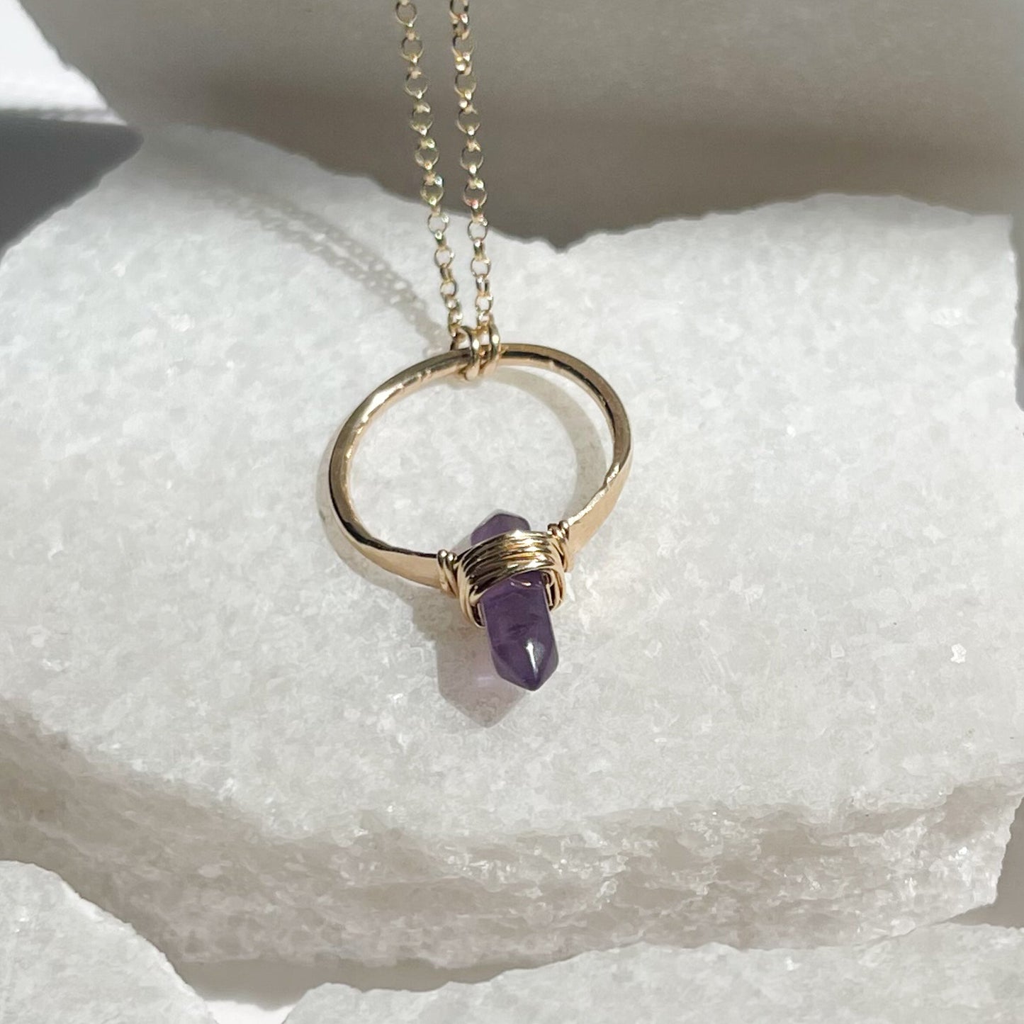 Amethyst Crest Necklace