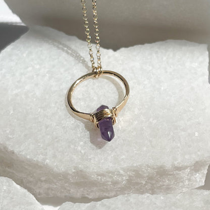 Amethyst Crest Necklace