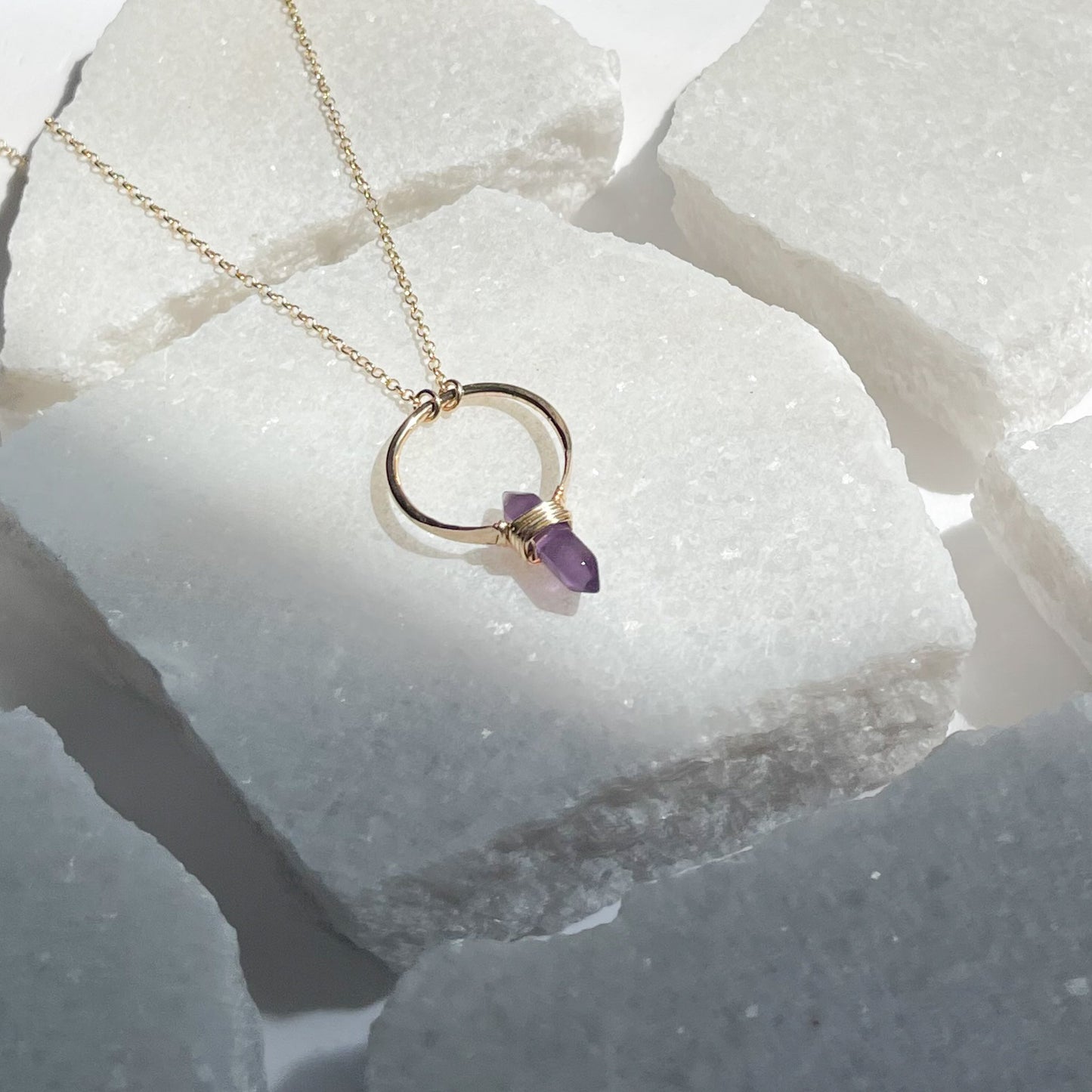 Amethyst Crest Necklace
