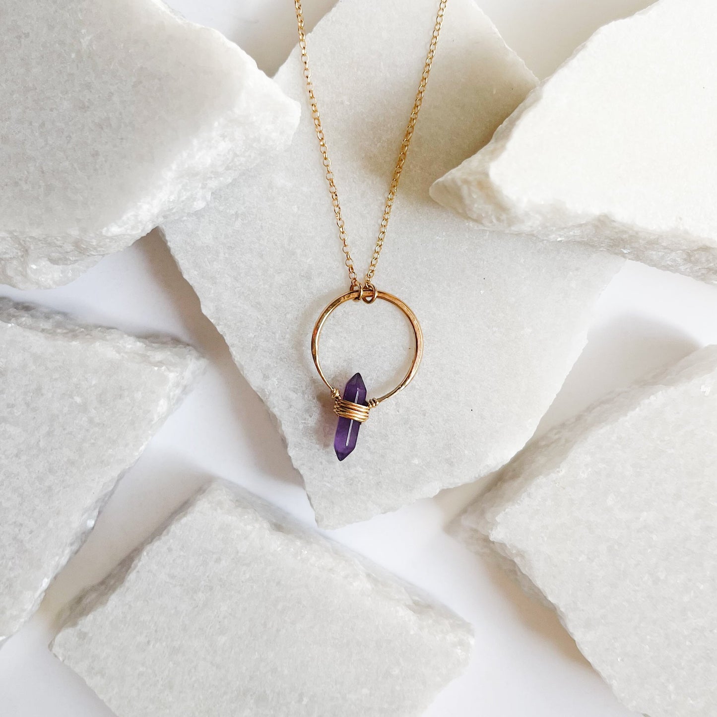 Amethyst Crest Necklace