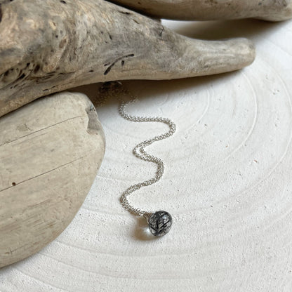 Rutilated Quartz Silver Necklace, Rutilated Quartz Crystal Necklace, Buy Crystal Jewelry OKC 