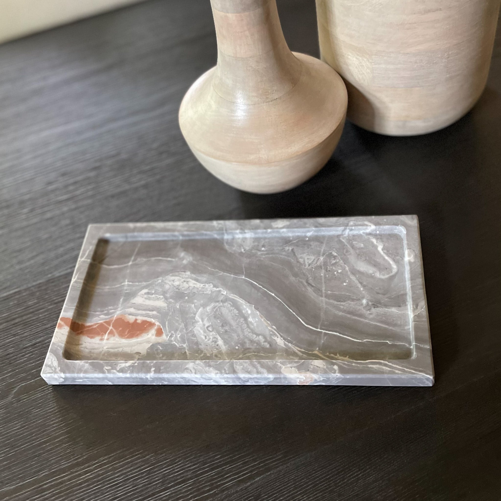 Grey Marble Tray, Marble Home Accents, Home Accents OKC