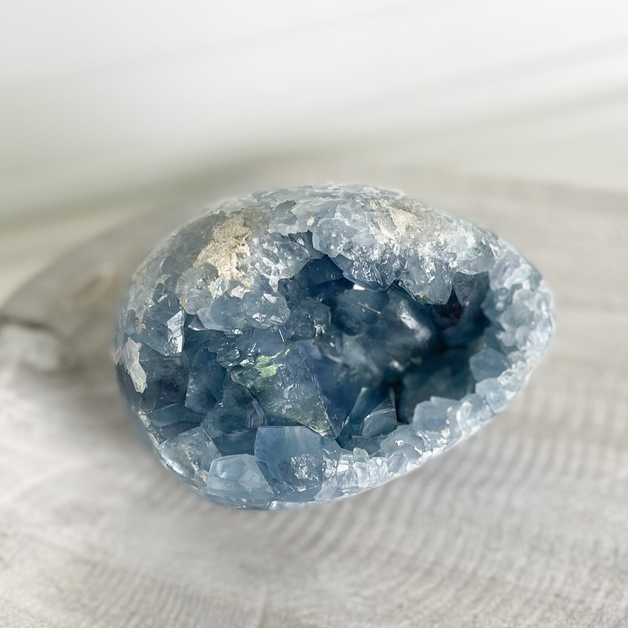 Celestite Crystal, Gemstone Decor, Blue Gemstone Decor