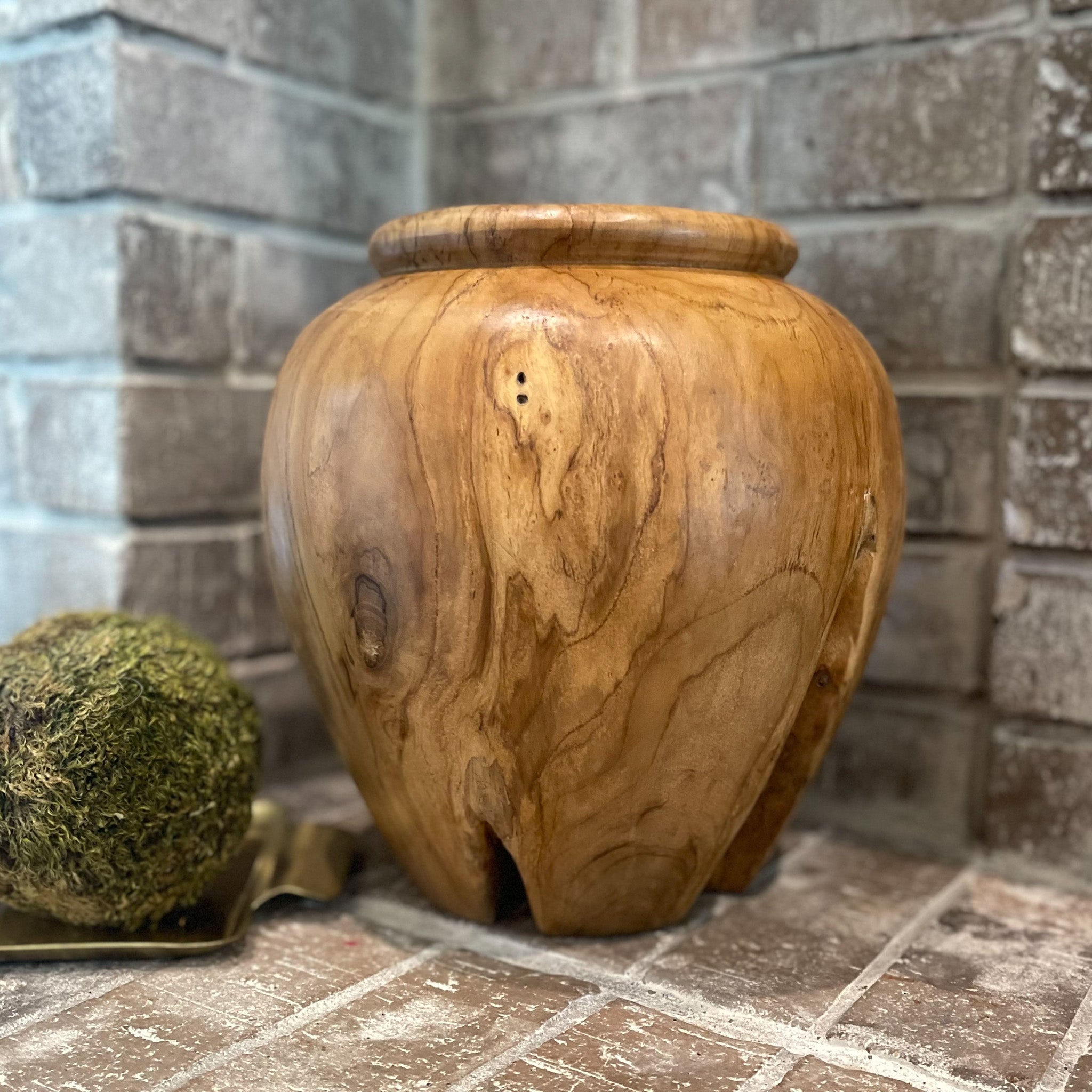 Deep Knot Teak Wood Vase, Decorative Wood Vase, Home sTyling Tips, Home Decor Oklahoma City
