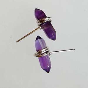 Open image in slideshow, Gemstone Crest Stud Earrings - Rare Earth Mercantile
