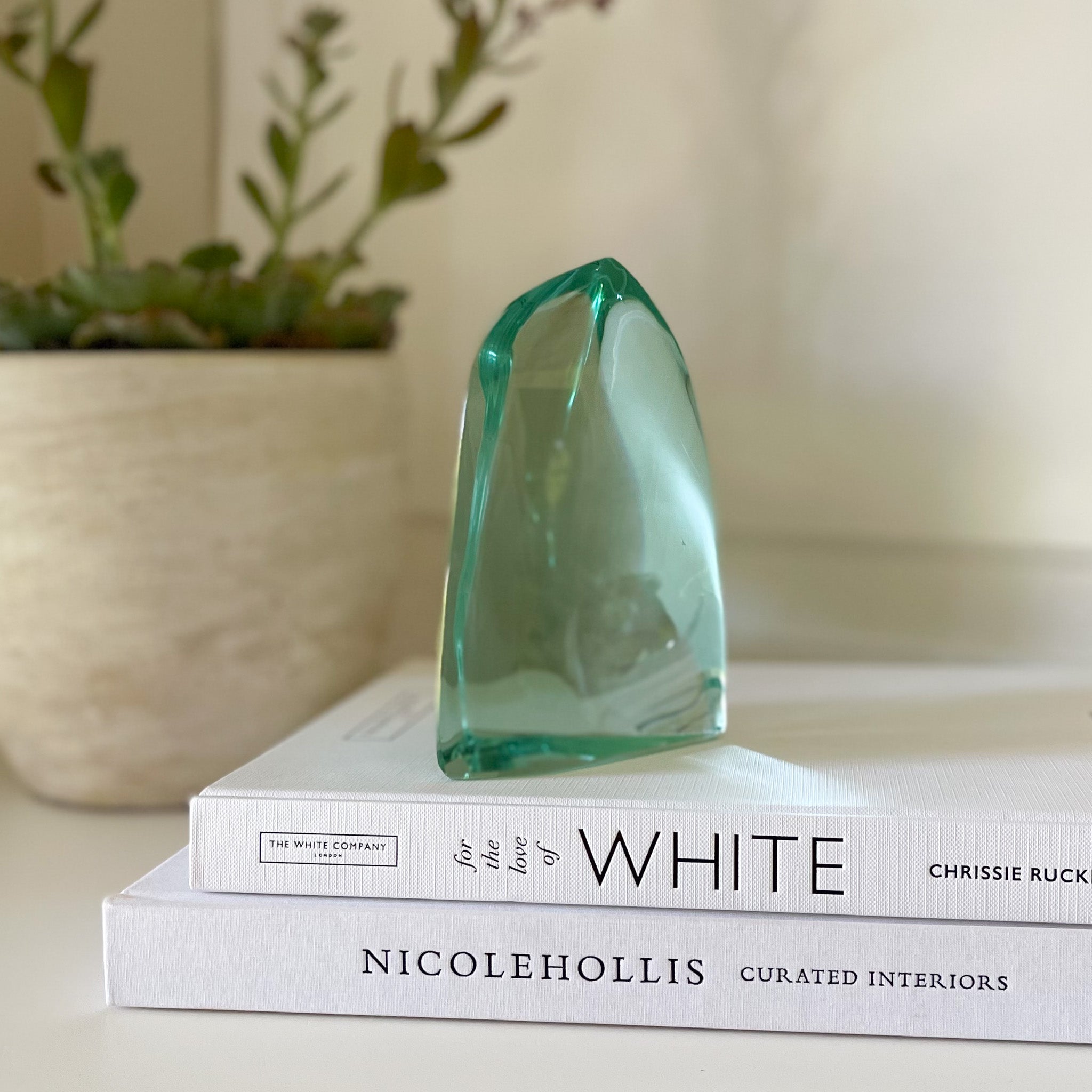 Green Glass Home Accents, Green Crystal Home Decor, Home Accessories OKC