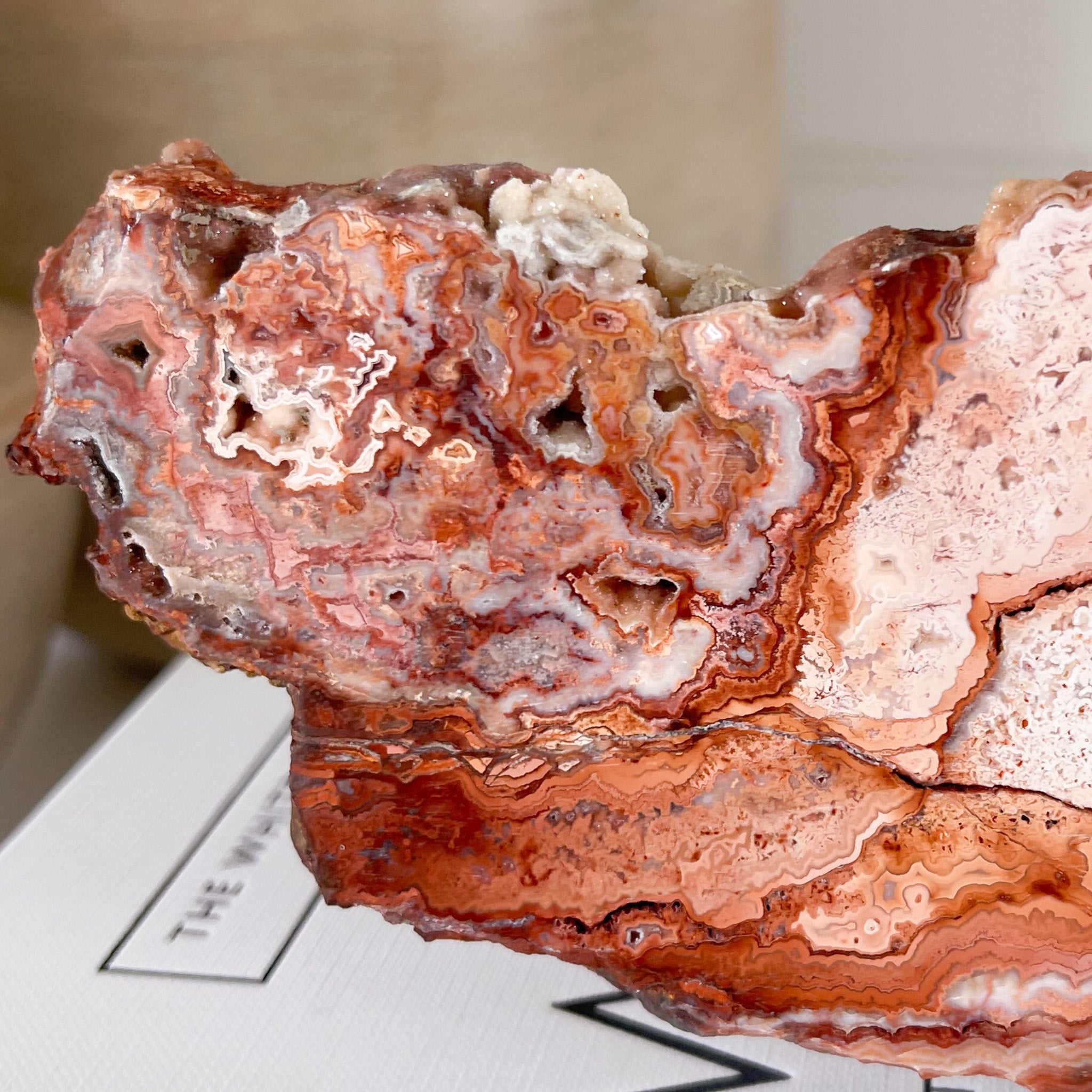 indonesian pink lace agate