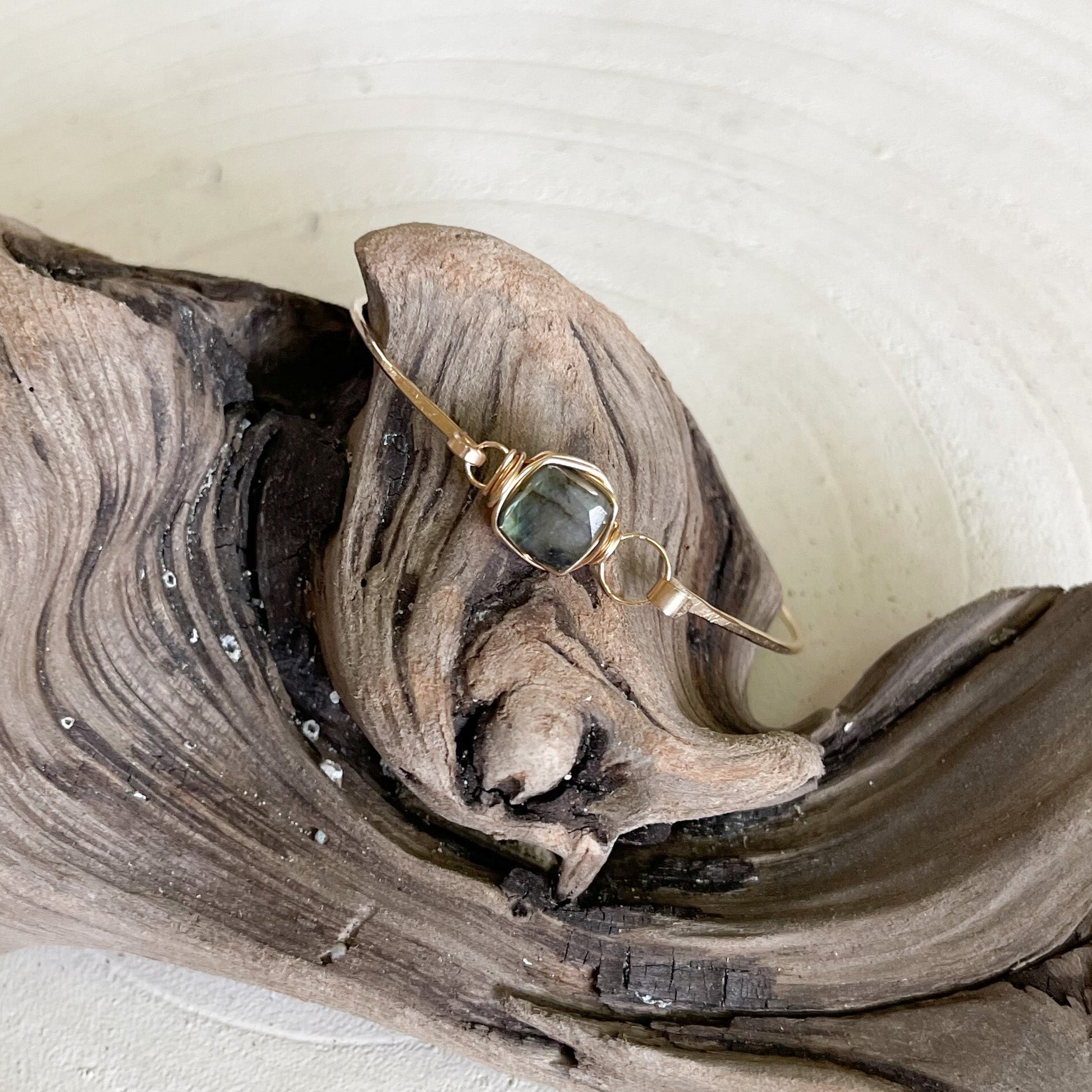 Labradorite Gemstone Stacking Bracelet - Rare Earth Mercantile
