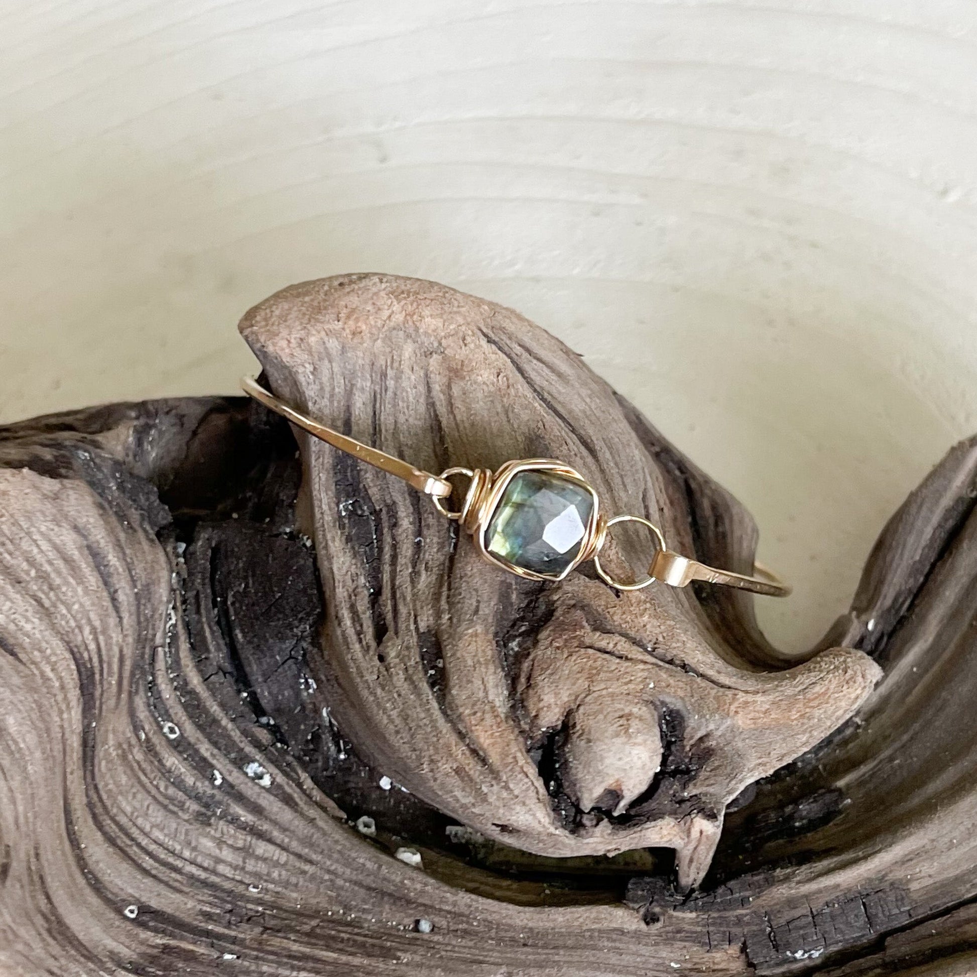 Labradorite Gemstone Stacking Bracelet - Rare Earth Mercantile