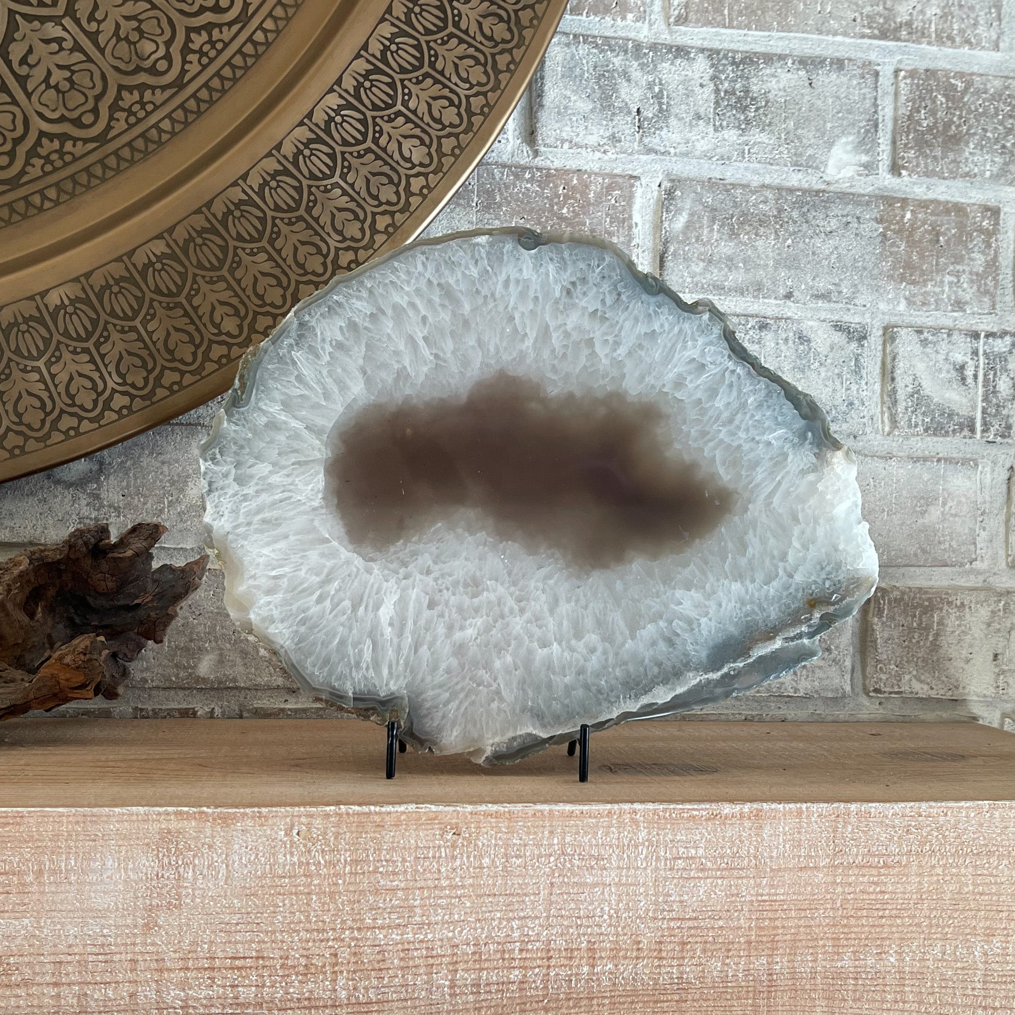 thick agate slab, natural home accents