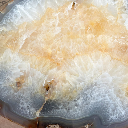 thick natural agate slice
