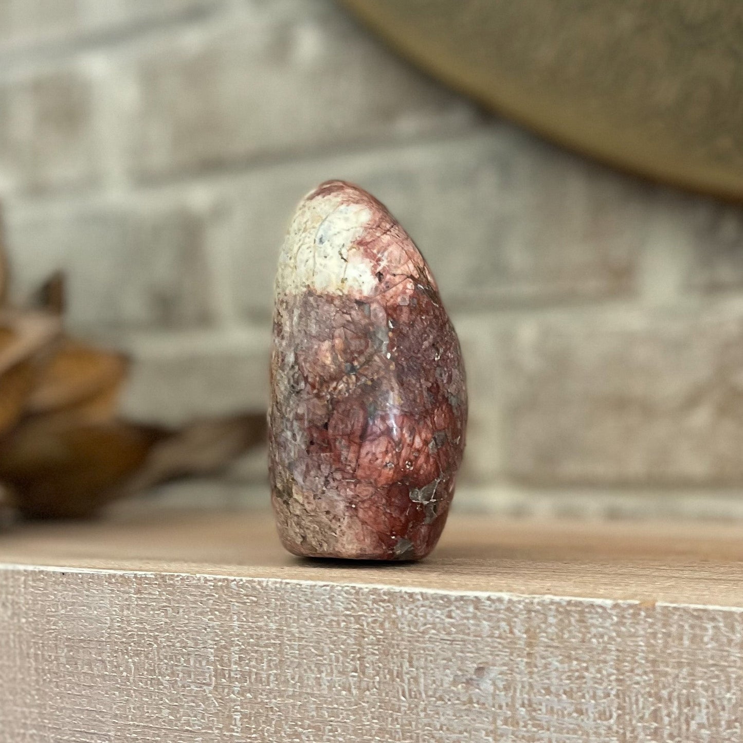 madagascar red opal crystal decorative object