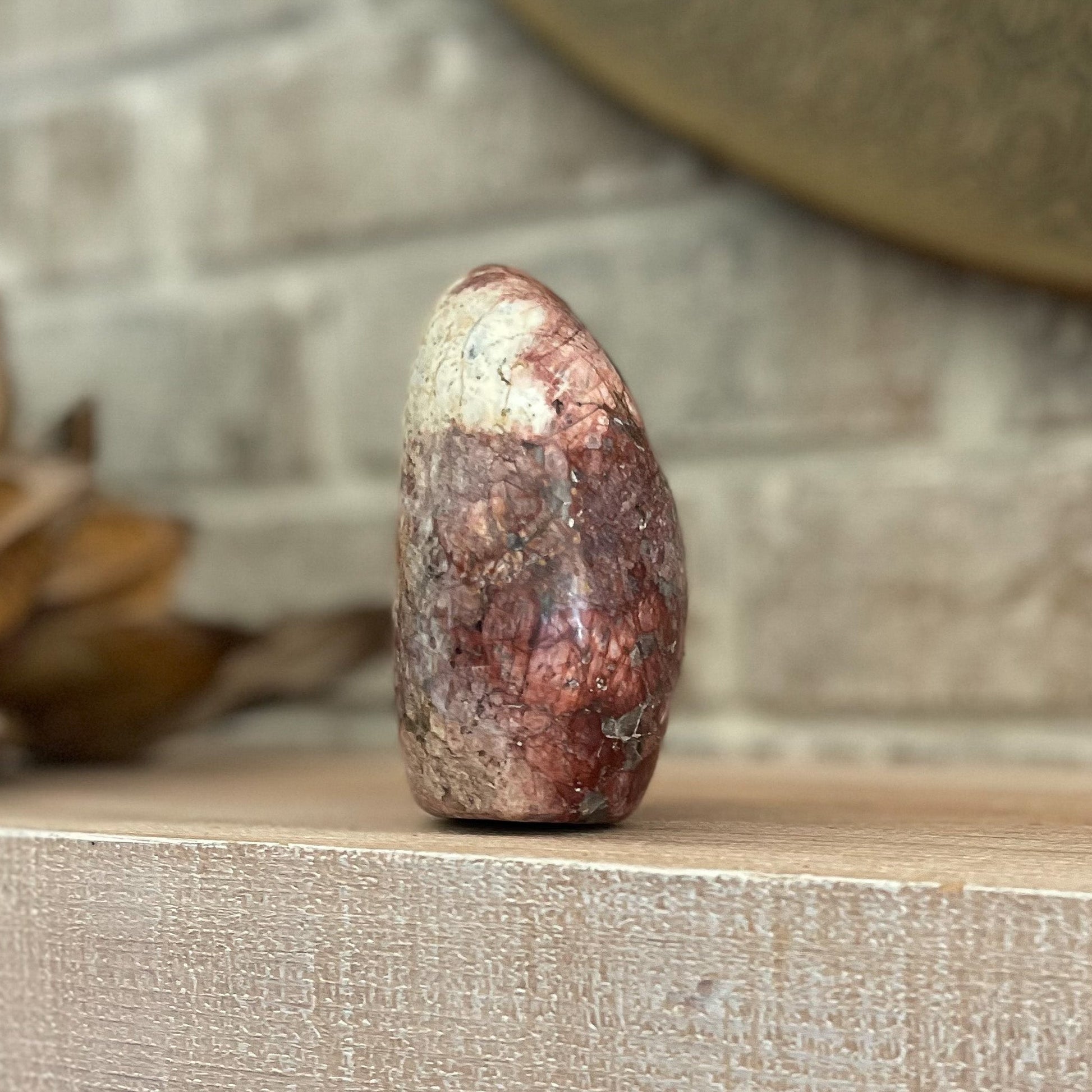 madagascar red opal crystal decorative object
