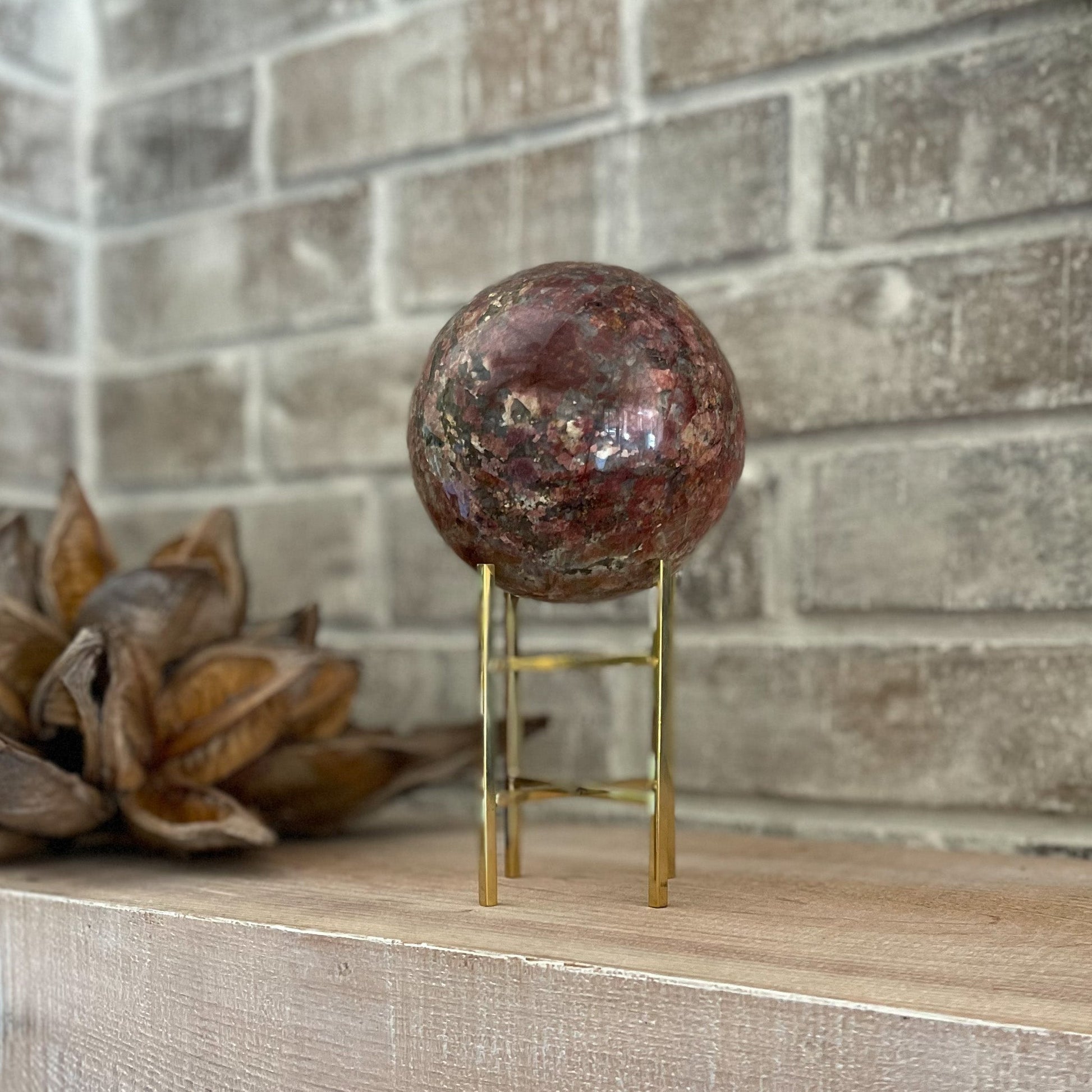 red crystal ball