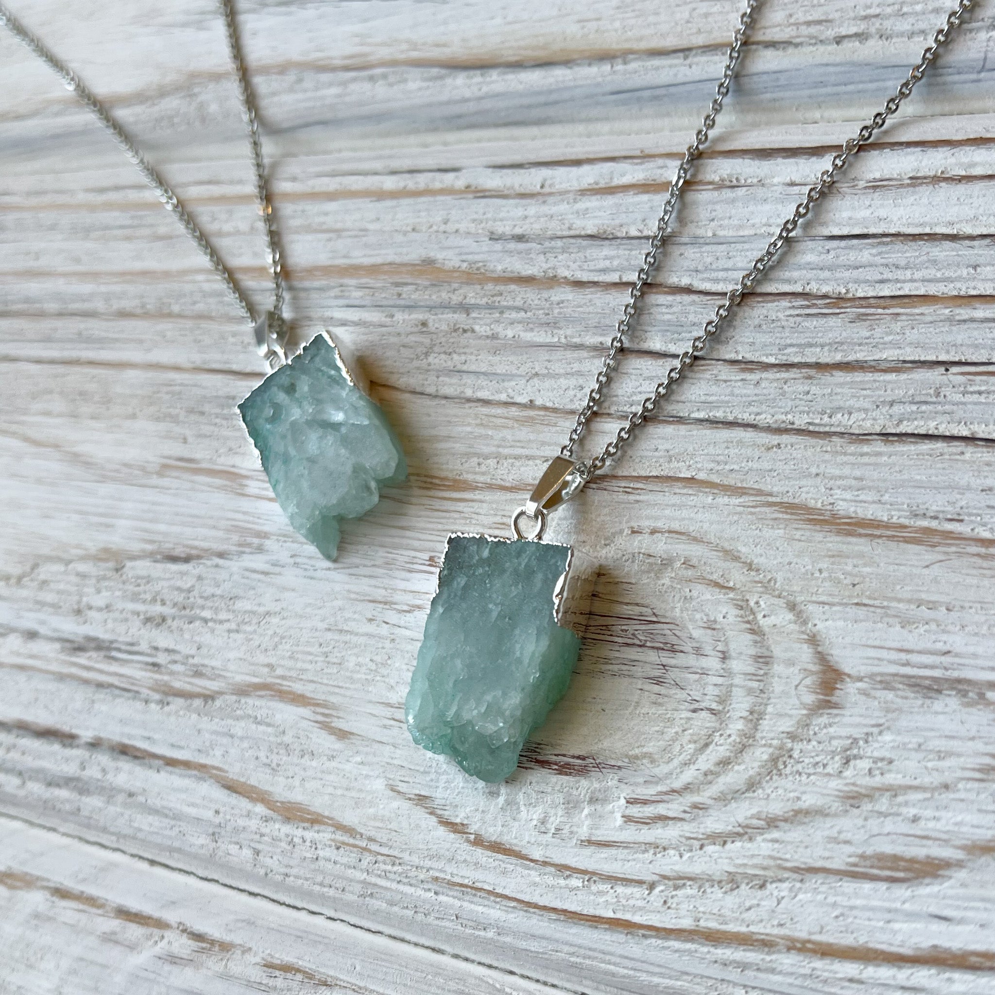 Agate Druzy Necklace, Crystal Necklace 