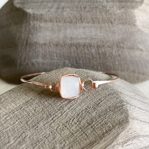 Open image in slideshow, Moonstone Rose Gold Bracelet, Moonstone Crystal Bracelet, Buy Crystal Jewelry OKC
