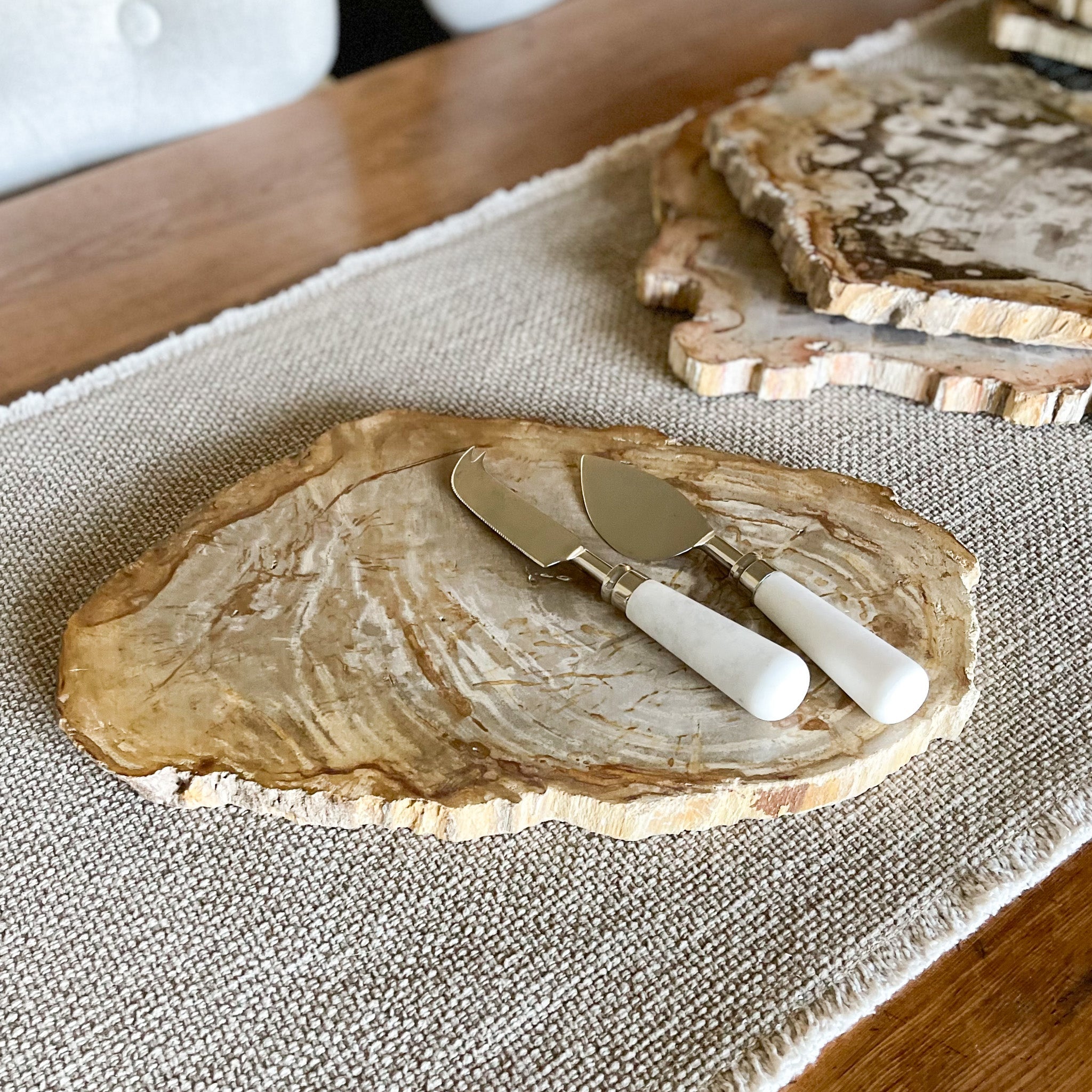 Petrified Wood Charcuterie Board, Modern Kitchen Accents, Home Accents OKC