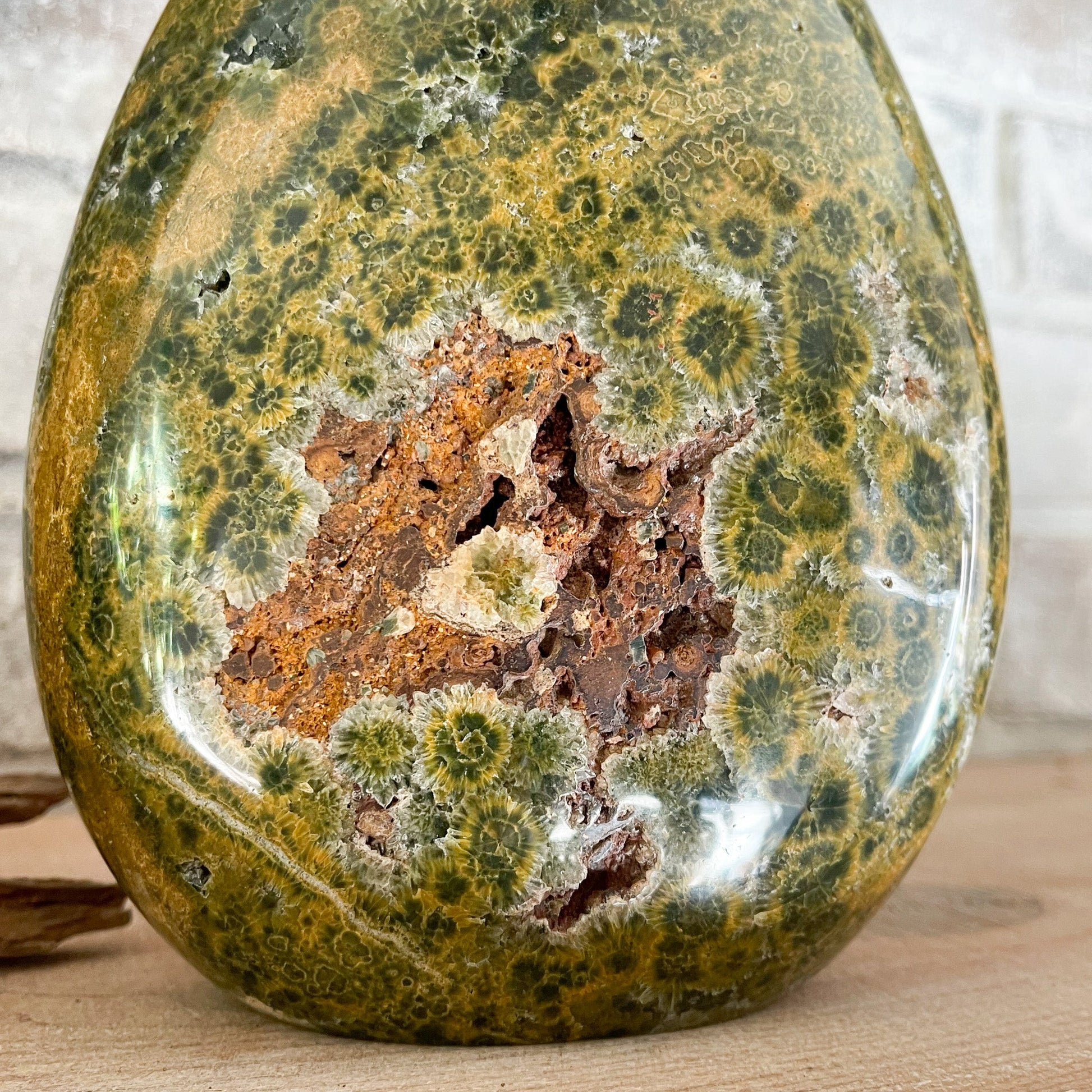 green ocean jasper crystal