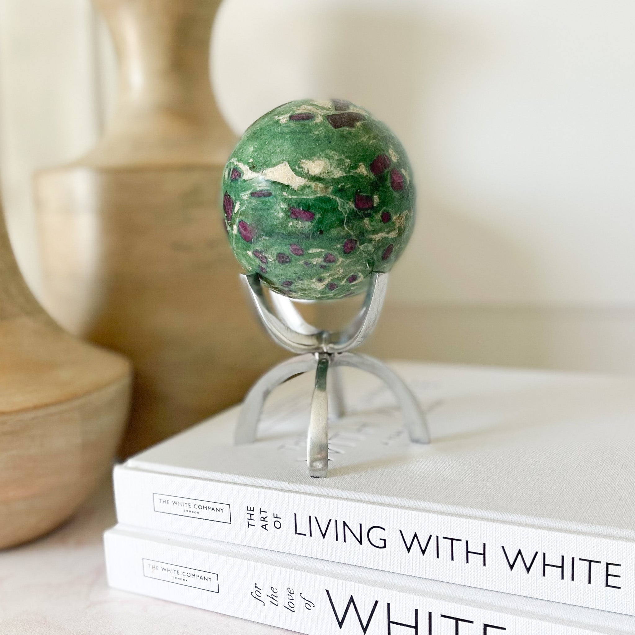 ruby fuchsite gemstone, natural home accents