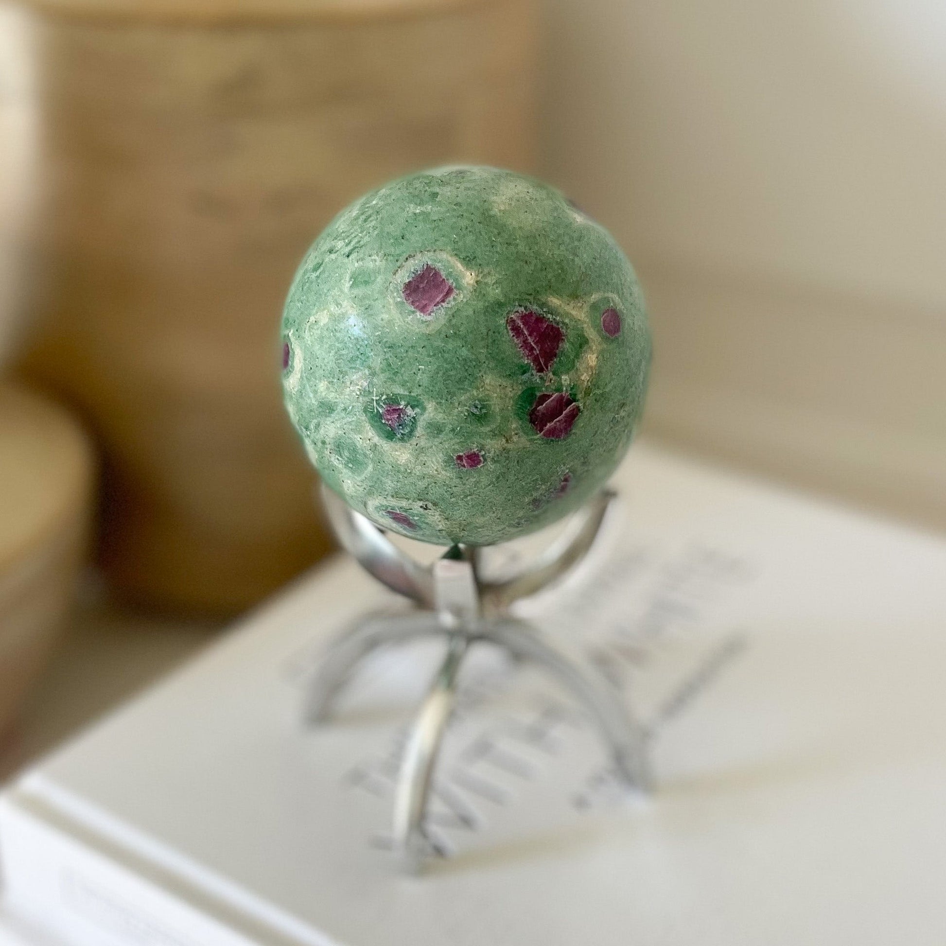red and green crystal ball