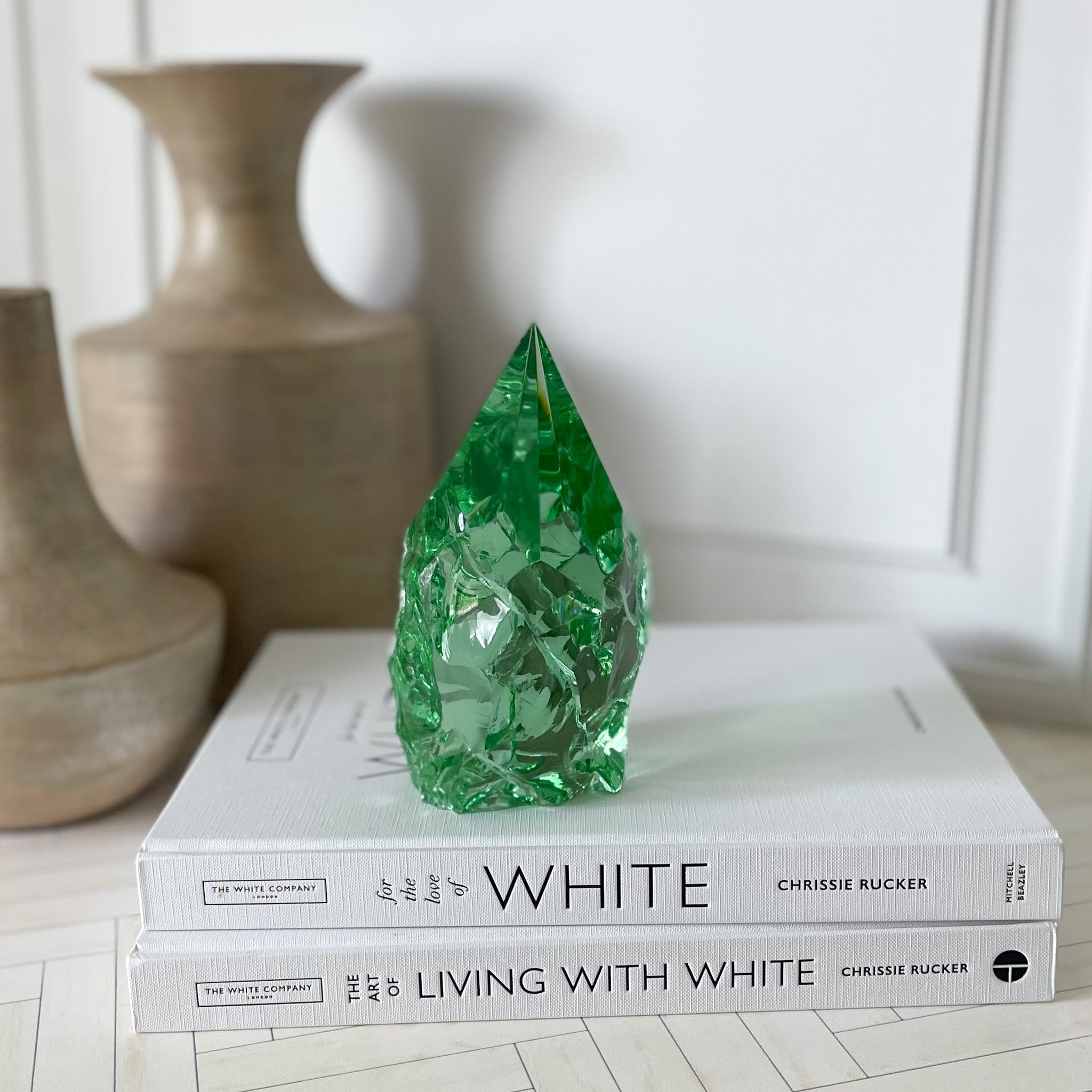 Green Glass Decorative Object