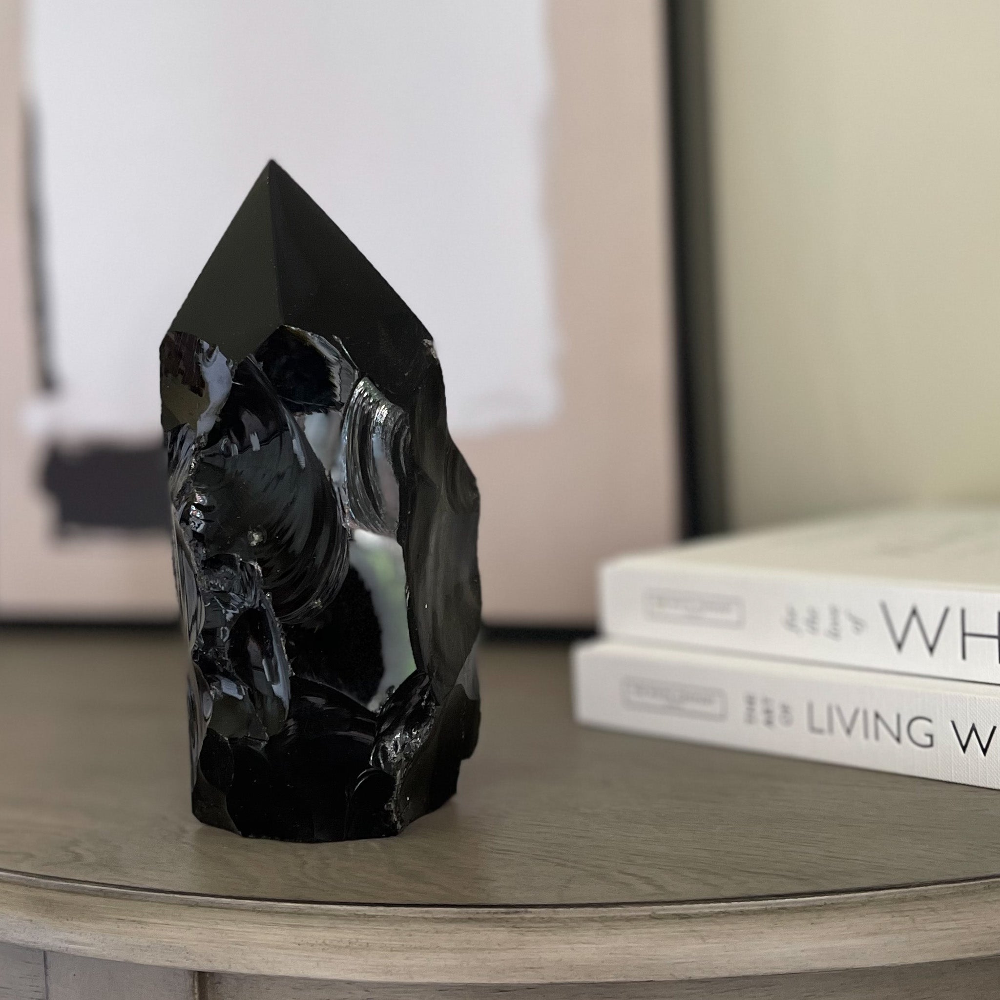 rustic obsidain point, volcanic glass