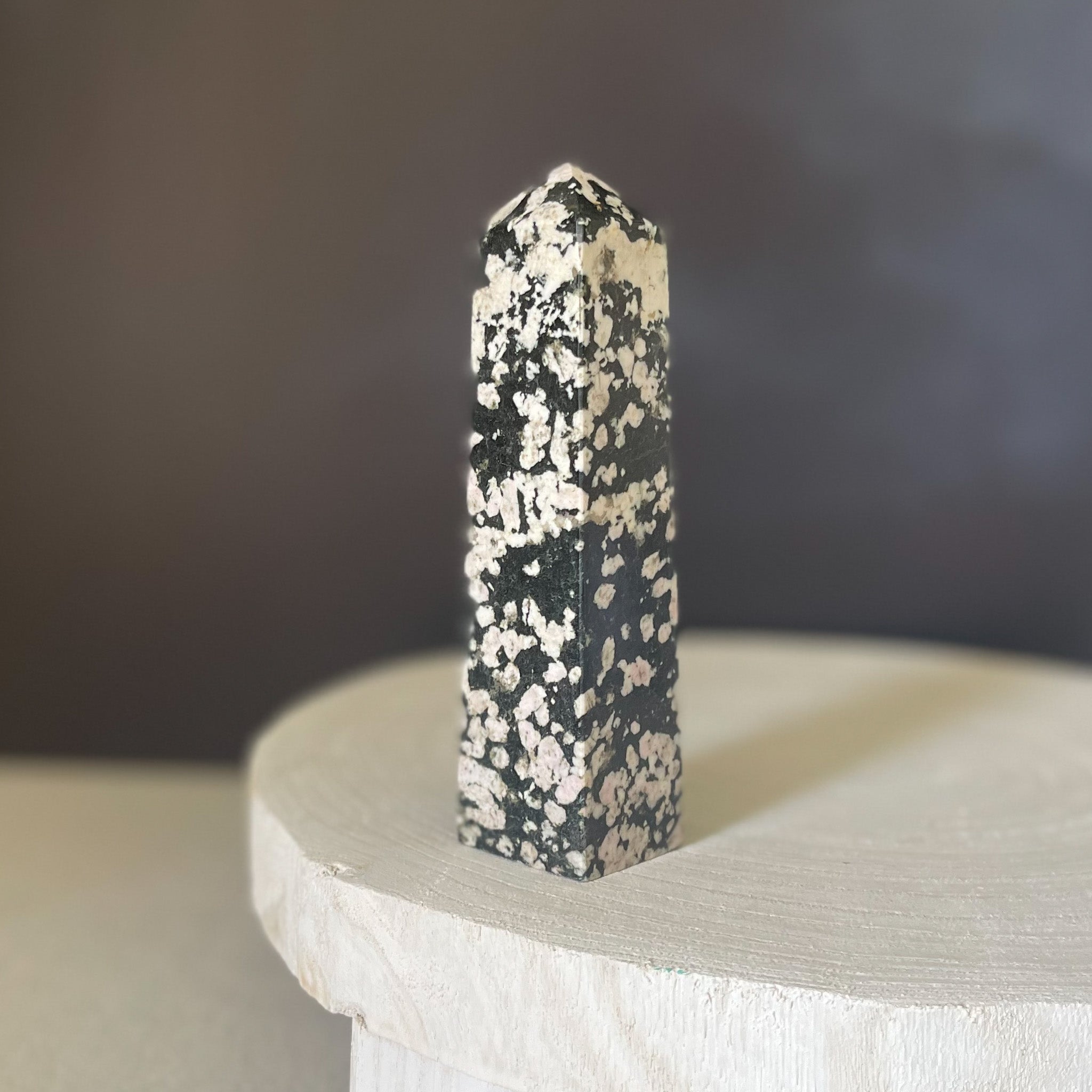 Snowflake Obsidian Tower - Rare Earth Mercantile