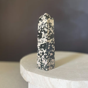 Open image in slideshow, Snowflake Obsidian Tower - Rare Earth Mercantile
